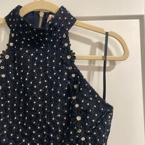 Navy floral dress